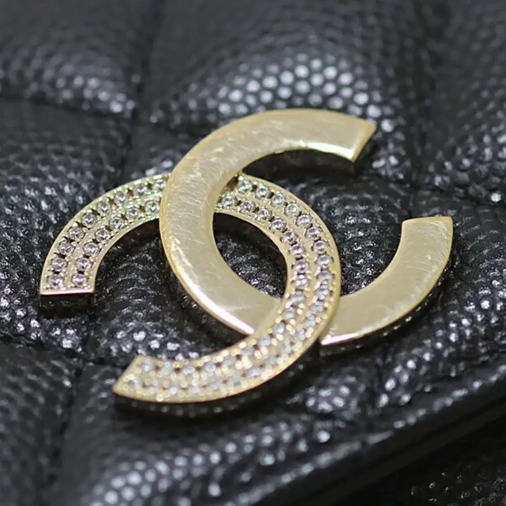 CHANEL Authentic Black Caviar Leather Logo Wallet